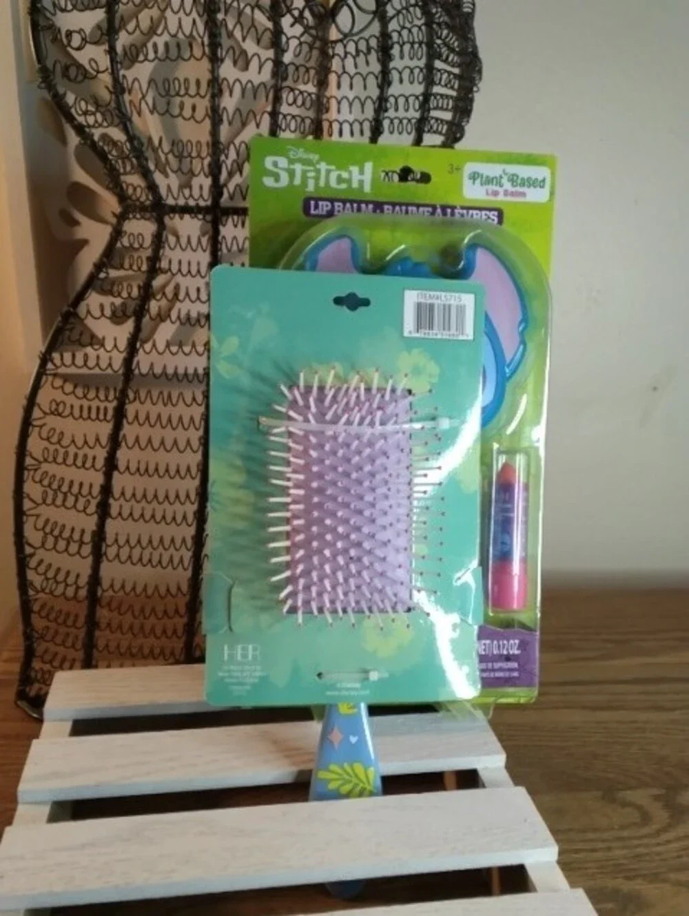 Disney Stitch Lip Care Set in Blue and Purple with Brush
